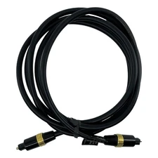 Digital Optical Audio Cable Toslink Fiber Optic Cord 6' Home Theater TV Soundbar