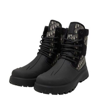 Dior Oblique Garden Lace-up boots, size 40 3BO315ZYH mens 【Used】