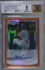 2011 Bowman Draft Orange Refractor 1/25 Steven Farinaro #AA-SF BGS 8 Auto 0t3