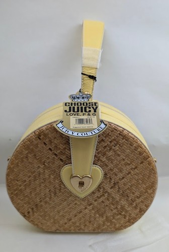 NWT Vintage Juicy Couture Woven Straw TRAIN CASE Purse 1990s Y2K - NEVER USED - Picture 14 of 14