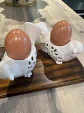 PACK OF TWO WHITE BIRD EGGCUPS BOXED