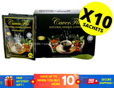 Organic Herbal Coffee 10 Sachets/Box Natural Stamina & Energy Booster