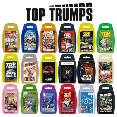 Top Trumps: Verschiedene Ausgaben Spaß Familie pädagogische Reise Kartenspiele
