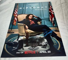 Bradley Whitford & Creator Debora Cahn Signed 12x18 Photo The Diplomat