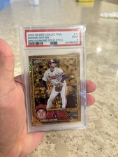 2023 Topps Gilded Col. - Shohei Ohtani #17 Gold Mini-Diamond Refractor /50 PSA 9