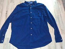 Chaps Easy Care Stretch Blue Black Check Dress Shirt Button-Down XL 32/33