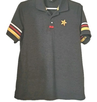 Carls Jr Hardees Aramark Uniform Polo Shirt Employee Work, Gray, Size Large 