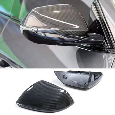 Dry Carbon Fiber Car Side Mirror Cover Caps Replace For Audi Q8 SQ8 RSQ8 2018 Up