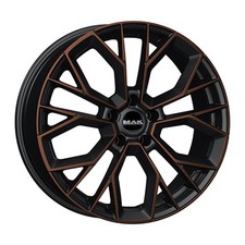 ALLOY WHEEL MAK STILO FOR VOLKSWAGEN PASSAT CC 7.5X18 5X112 BLACK & BRONZE IR8