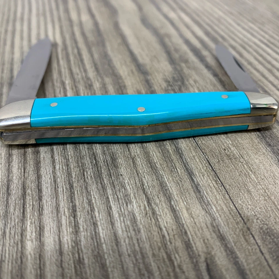 Cuchillo pluma Carl Schlieper ojo alemán Kentucky escudo azul 2 hojas (111) Foto 4 de 4