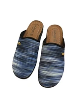 Womens Flexus by Spring Step Scuff Ombre Slip on Slippers Blue Multi 9.5 to 10