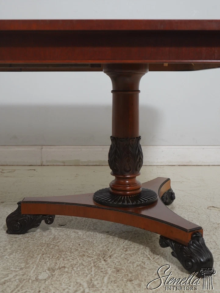 L69903: Mesa de comedor con bandas de caoba estilo panadero Regencia Foto 4 de 4