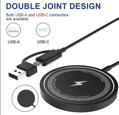 30W Magnetic Wireless Charger For iPhone USB Type C Fast Charging For Samsung   