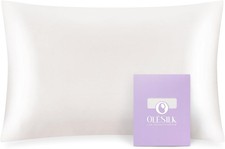 Toddler 100 Mulberry Silk Pillowcase, Zipper, 13"x 18", Ivory  Both Sides 19