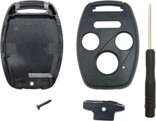 Remote Key Fob Uncut Shell Case 4 Button Black For 2003-2008 Honda Accord Remote Key Fob Uncut Shell Case 4 Button Black For 2003-2008 Honda Accord