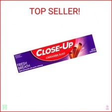 Close-Up Anticavity Fluoride Toothpaste, Freshening Cinnamon Burst Red Gel, 6 oz