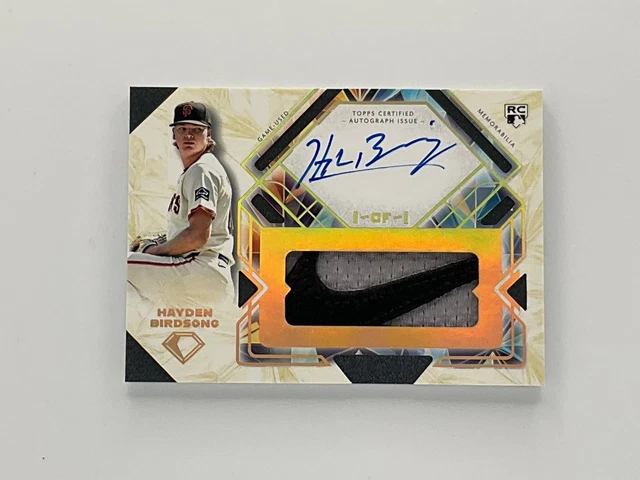 2025 Topps Diamond Icons Hayden Birdsong Auto Nike Logo Patch 1/1 Giants