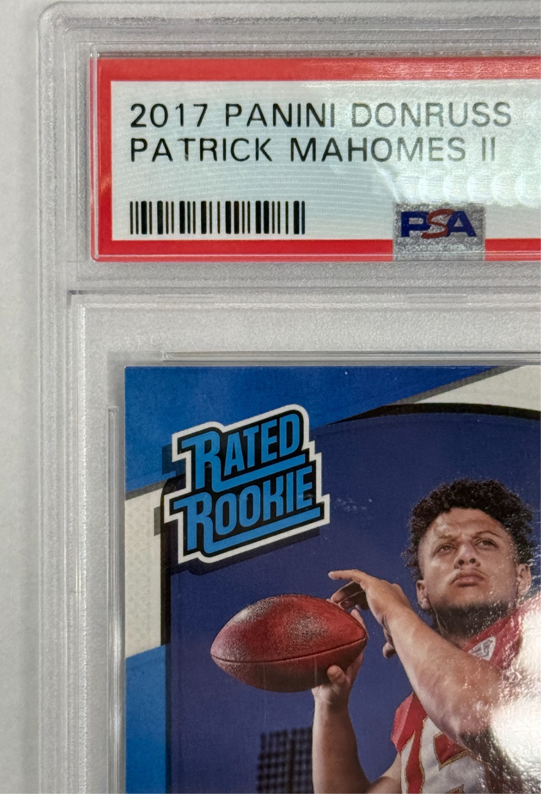 2017 Panini Donruss #327 Patrick Mahomes Rated Rookie PSA 8 NM-MT  view 5