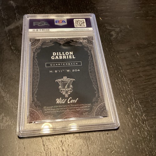 2024 Dillon Gabriel Wild Card 7 Jokers Wild 1/1 Red LAZER Joker Full Art PSA 10 - Bild 2 von 3