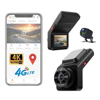 2026 4G LTE Dash Cam 4K BSD ADAS WIFI GPS Tracking Live-View Remote Monitor
