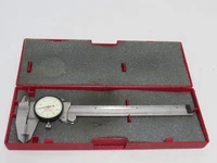 Starrett Dial Caliper, 0-6" White Face, EDP 65909 - 120X-6 Serial # PA4412 Used