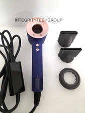 Genuine Dyson Supersonic Hair Dryer HD07 with 3 Attachments Vinca Blue USED 