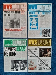 4 x Doctor Who Bulletin Fanzines Issues 9 10 11 12 / 13 1984 DWB
