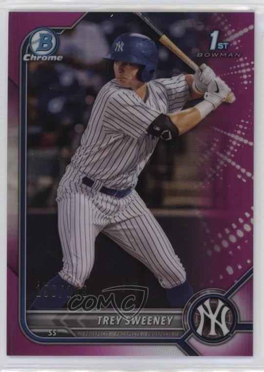 2022 Bowman Chrome Prospects Fuchsia Refractor /199 Trey Sweeney #BCP-137 1g2e