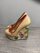 Charlotte Olympia Miami Pumps Heel Wedge Platform Women 35