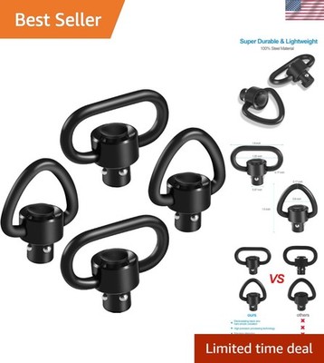 4 Pack QD Sling Swivels, Quick-Disconnect Push Button for Two Point and Tradi...