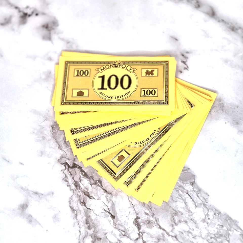 Монополия Deluxe издание $100 деньги - одиночный / 5 / 10 упаковка замены счетов - Изображение 2 из 3