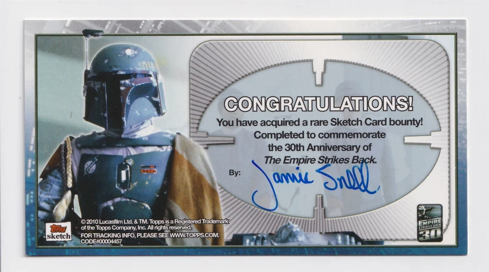 Star Wars Empire Strikes Back 3D Widevision Sketch Card Probot Probe Droid Snell - Image 2 of 2