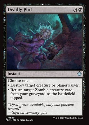MTG Magic the Gathering Deadly Plot (520/789) Foundations LP