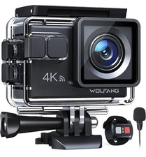WOLFANG Action Camera 4K 20MP GA100 Waterproof 40M Underwater Camera