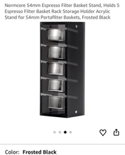 Normcore 54mm Espresso Filter Basket Stand (Frosted Black)