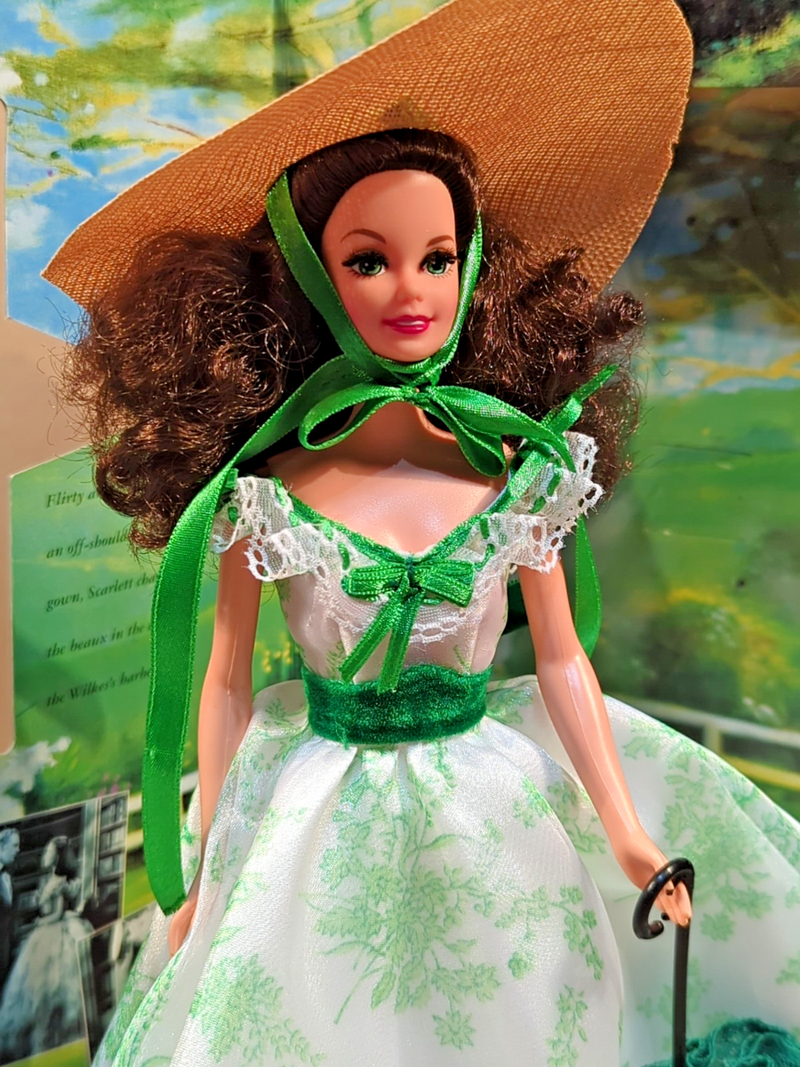 green emerald velvet dress Amazon.com: Hollywood Legends Collection Barbie Doll Scarlett O'Hara in  Green Drapery Dress : Toys & Games
