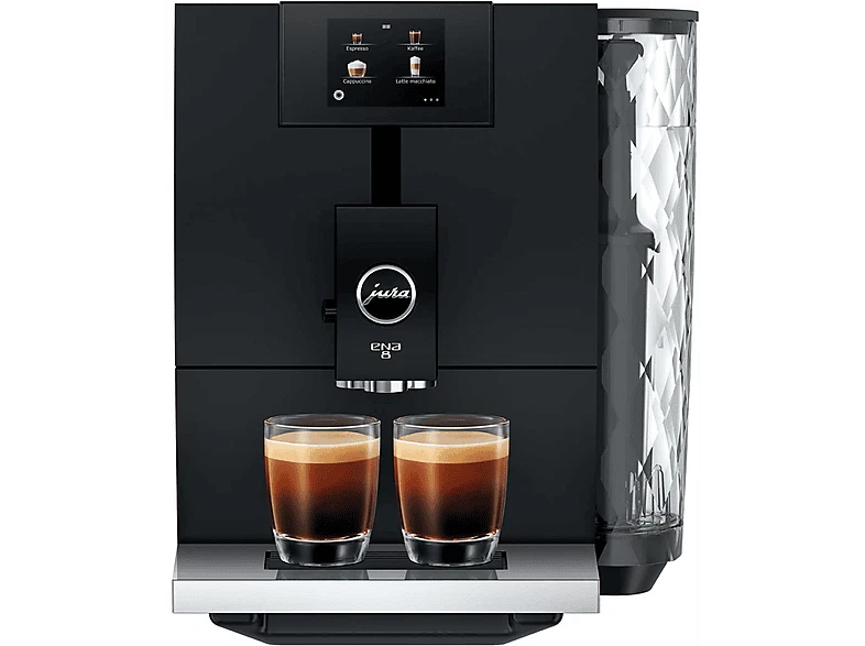 Cafetera superautomática - Jura Ena 8, 15 bar, 1450W, 2 tazas, Negro - Imagen 2 de 4