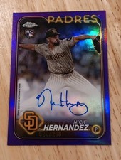 2024 Topps Chrome - Rookie Auto Purple Refractor #RA-NH Nick Hernandez /250
