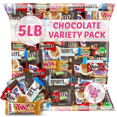 Halloween Chocolate Candy Mix 5lb Bulk Hershey Twix Milky Way 225ct Treats