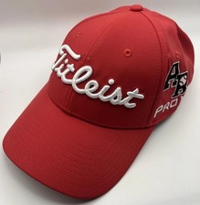Titleist PRO-V1 FJ Custom AR Tour Performance Golf Cap Hat Lid Red/White Rare
