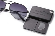 Stick-on Bifocal Lenses Readers Stick Magnifying Adhesive Black Case 1set