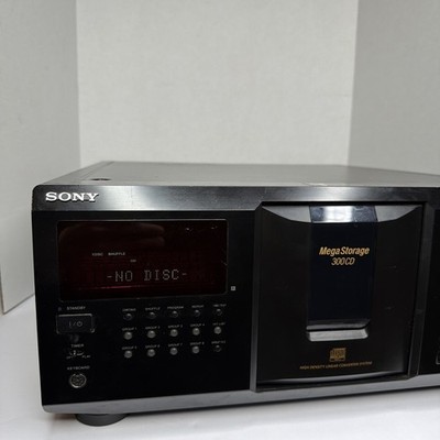 Sony CDP-CX355 CD Player Mega Storage 300 Tested Works - No Remote - NEW BELTS 