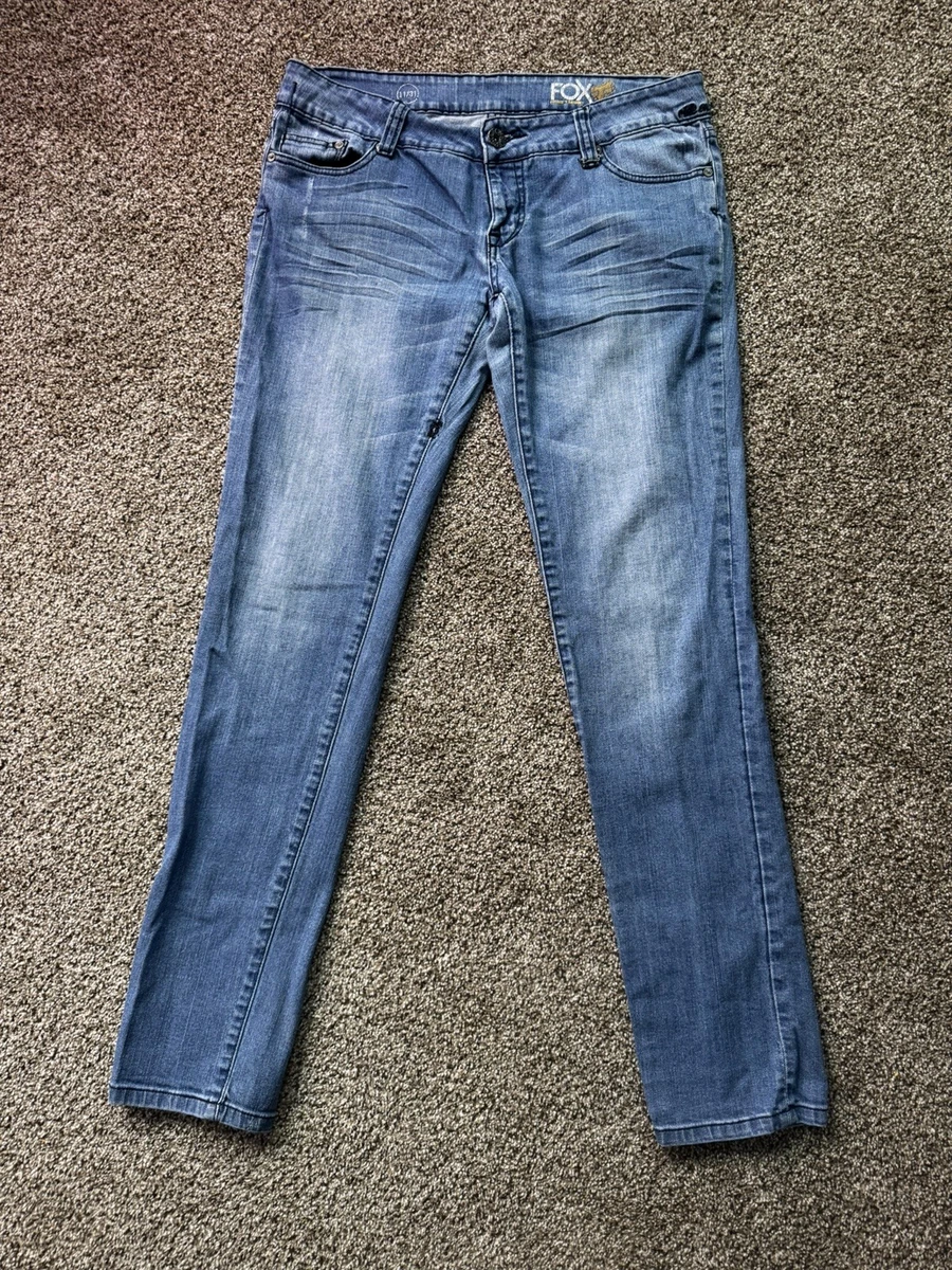 Jean Fox Racing neuf avec étiquette denim jet crop femme taille 5