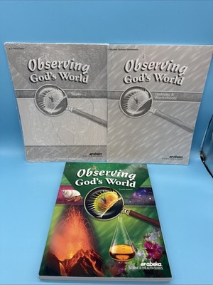 Abeka Observing God s World Student Text, Quiz/Tests 6th Grade Science NEW