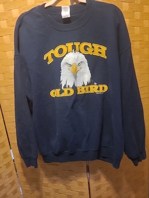 Vintage Tough Old Bird Funny Tom Griffin Sweatshirt Men s XL 90s Y2K