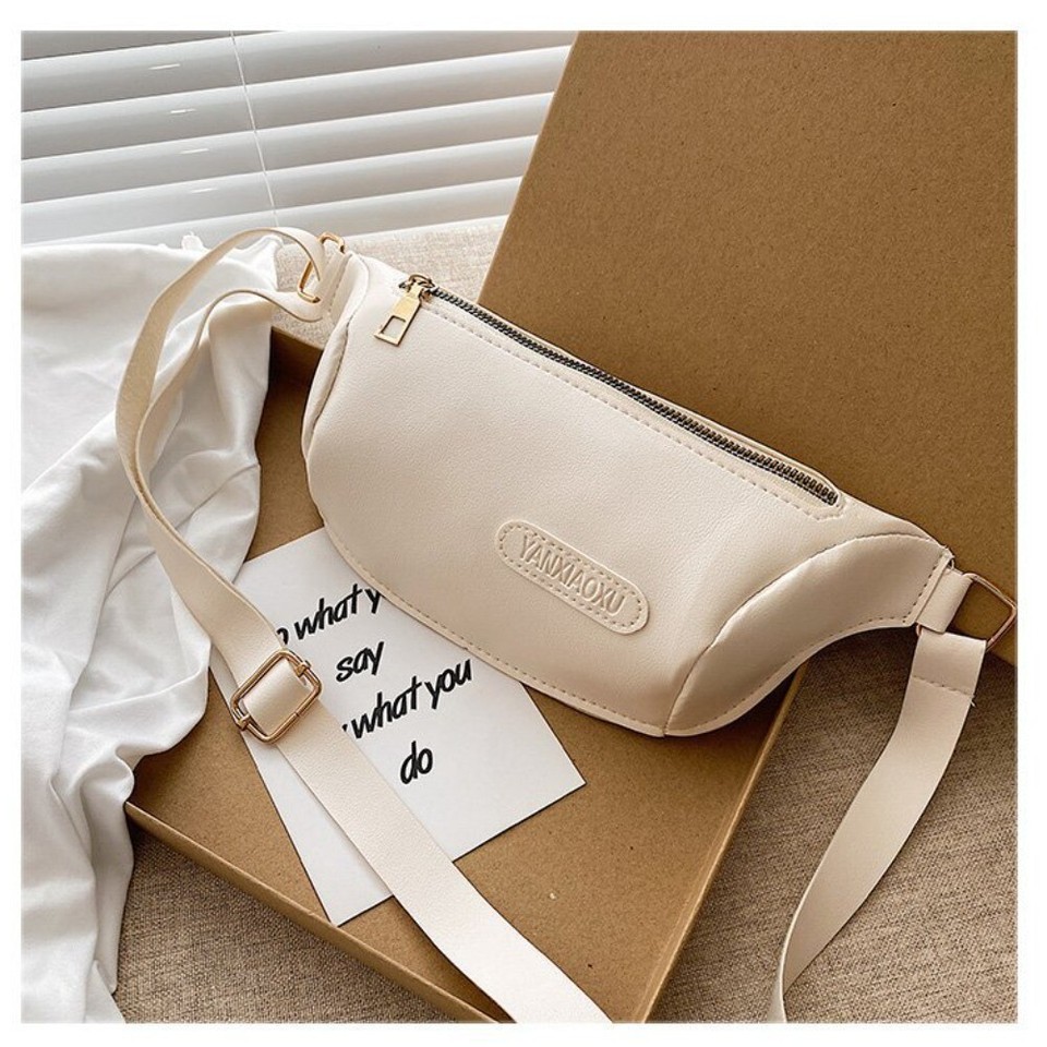 Pure Color Shoulder Bags with Zipper Messenger Bags Gift Crossbody Bag