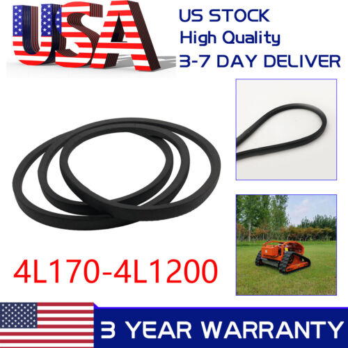 Quality Industrial & Lawn Mower 4L V-Belt 1/2" made with Kevlar Multiple Lengths