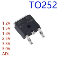 10pcs AMS1117-1.2V 1.8V 2.2V 2.5V 3.3V 5V ADJ 1A SOT-223 Voltage Regulator US