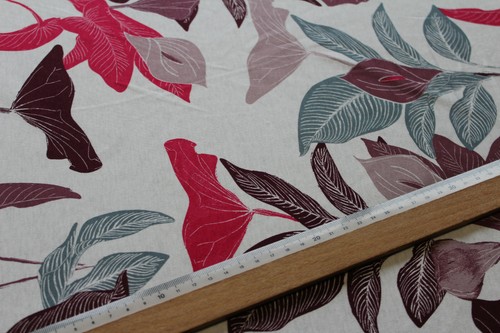 1 Lfm Jersey 3,40€/m² Interlock Blumen reine BIO-Baumwolle Q11 - Bild 2 von 2