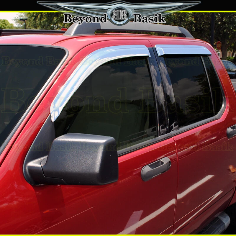 Ford Explorer Sport Trac 2007 2008 2009 2010 puerta cromada ventana ventilación viseras Foto 4 de 4